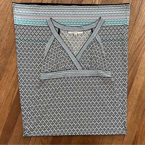 Studio M Maxi Dress Geo Pattern Sleeveless Size Medium - Picture 7 of 8